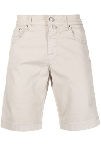 Jacob Cohën logo-patch shorts - Toni neutri