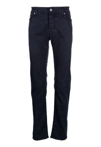 Jacob Cohën straight-leg mid-rise jeans - Blu