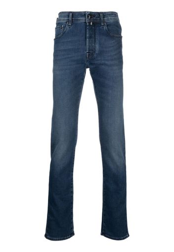 Jacob Cohën Jeans slim a vita media - Blu