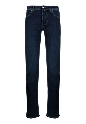 Jacob Cohën logo-patch slim-fit jeans - Blu