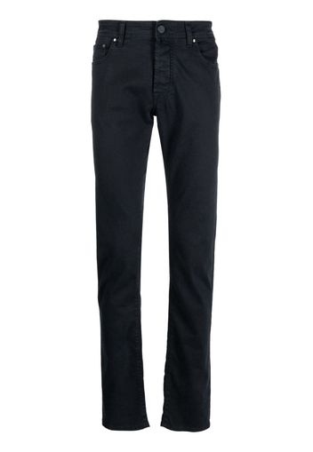 Jacob Cohën low-rise straight-leg trousers - Blu