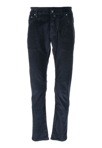 Jacob Cohën mid-rise corduroy trousers - Blu