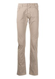 Jacob Cohen Pantaloni slim con effetto stropicciato - Marrone