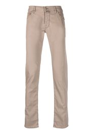 Jacob Cohën logo-patch straight-leg jeans - Toni neutri