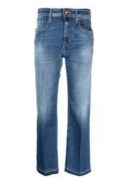 Jacob Cohën raw-edge cropped jeans - Blu