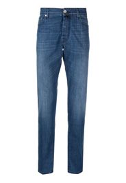 Jacob Cohën motif-embroidered straight-leg jeans - Blu