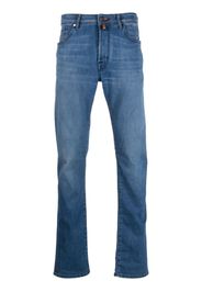 Jacob Cohën logo-patch slim-cut jeans - Blu