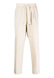 Jacob Cohën logo-patch straight-leg trousers - Toni neutri