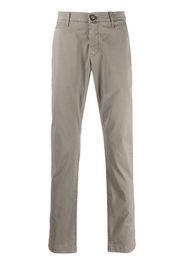 Jacob Cohën logo-patch straight-leg trousers - Toni neutri