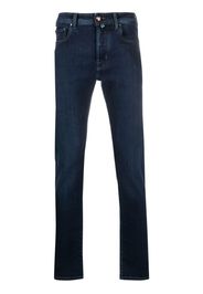 Jacob Cohën logo-patch skinny jeans - Blu