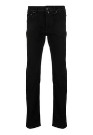 Jacob Cohën logo-patch straight-leg jeans - Nero