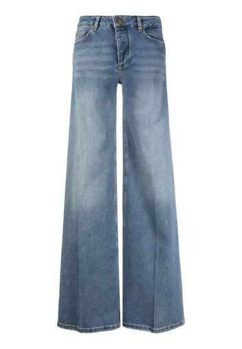 Jacob Lee high waisted wide-leg jeans - Nero