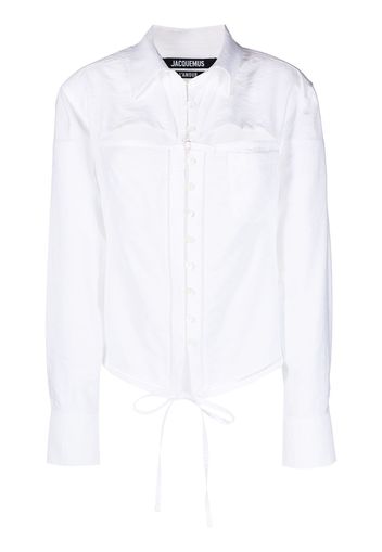 Jacquemus Camicia La chemise Nappe - Bianco