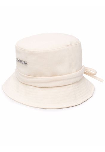 Jacquemus tie-detail bucket hat - Toni neutri