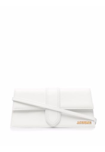 Jacquemus Borsa tote con placca logo in pelle - Bianco