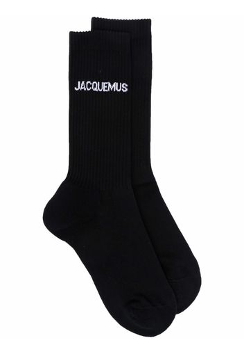 Jacquemus intarsia-knit ankle socks - Nero