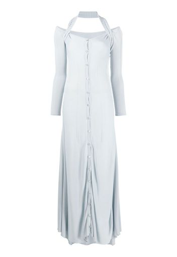 Jacquemus Lagoa halterneck dress - Blu