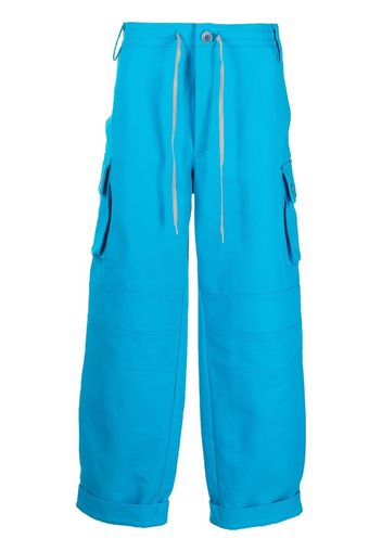 Jacquemus straight leg cargo trousers - Blu