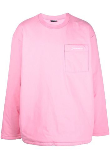 Jacquemus Bricciola padded long-sleeve sweatshirt - Rosa