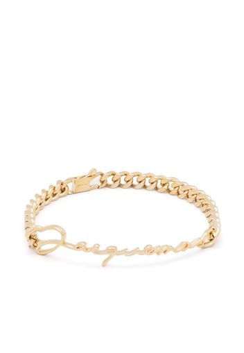 Jacquemus logo chain-link bracelet - Oro