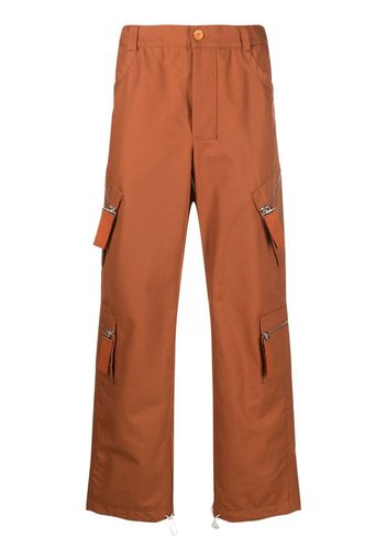 Jacquemus straight-leg cargo trousers - Marrone