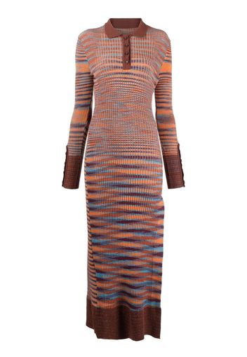 Jacquemus striped knit dress - Marrone