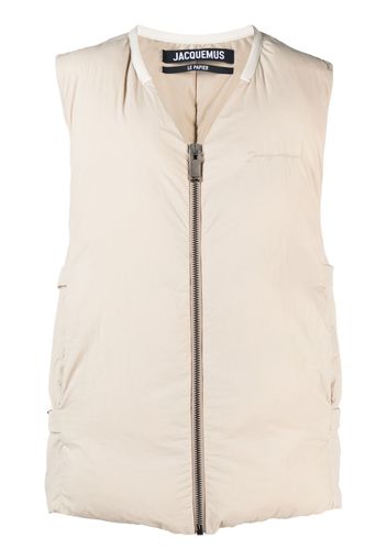 Jacquemus Gilet imbottito con scollo a V - Toni neutri