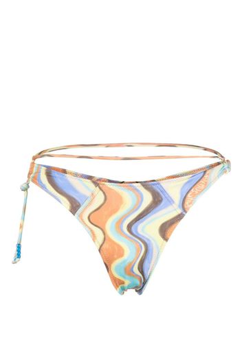 Jacquemus Slip bikini con stampa - Giallo