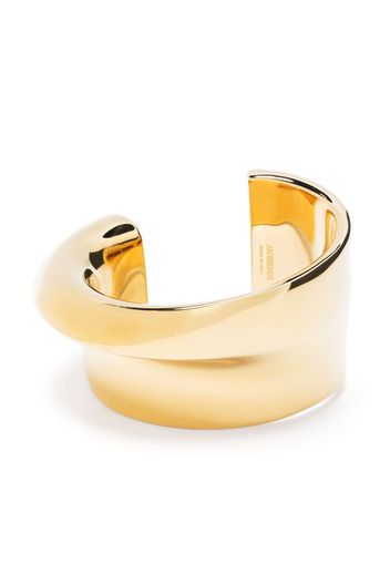 Jacquemus J sculpted cuff bracelet - Oro