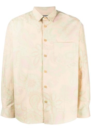 Jacquemus paisley-print long-sleeve shirt - Verde