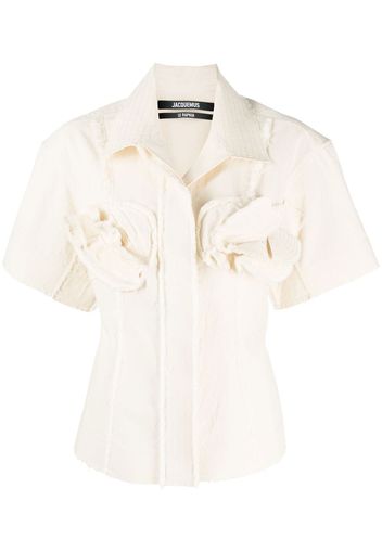 Jacquemus La Artichaut short-sleeve shirt - Toni neutri