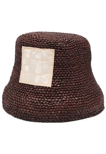 Jacquemus Le Bob Ficiu bucket hat - Marrone