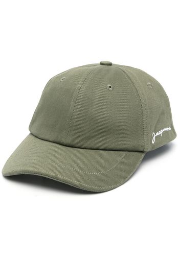 Jacquemus Casquette embroidered-logo cotton cap - Verde