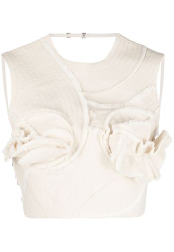 Jacquemus Artichaut cropped top - Toni neutri