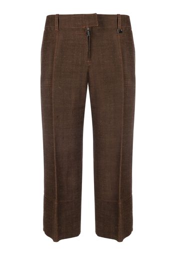 Jacquemus Le pantalon Areia cropped trousers - Marrone