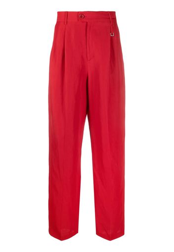 Jacquemus Le Raphia Madeiro straight-leg trousers - Rosso