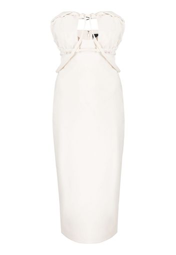 Jacquemus tailored strapless dress - Toni neutri