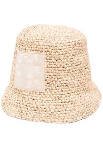 Jacquemus Le Bob Ficiu bucket hat - Toni neutri