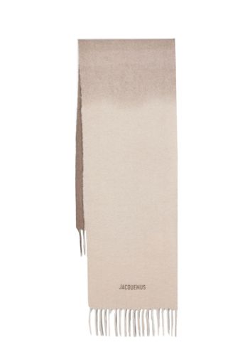 Jacquemus L'écharpe Moisson gradient-effect scarf - Toni neutri