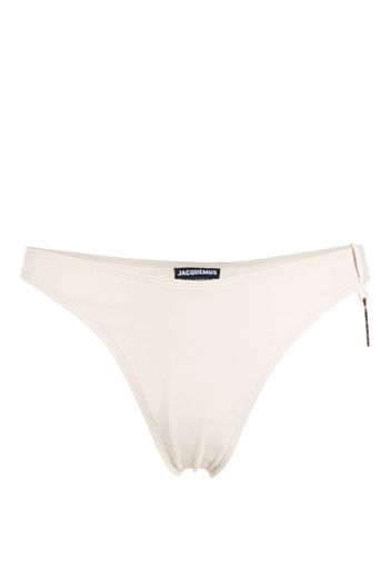 Jacquemus Le Bas de Maillot Signature bikini bottoms - Toni neutri