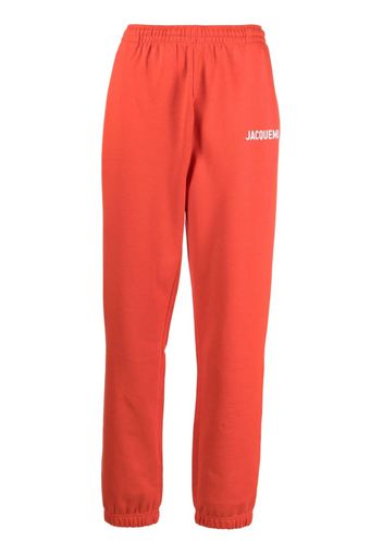 Jacquemus Le Jogging organic-cotton track pants - Rosso