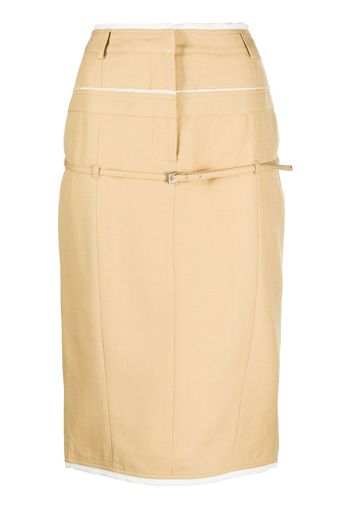 Jacquemus La Jupe Caraco pencil skirt - Toni neutri