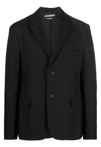 Jacquemus single-breasted virgin-wool blazer - Nero