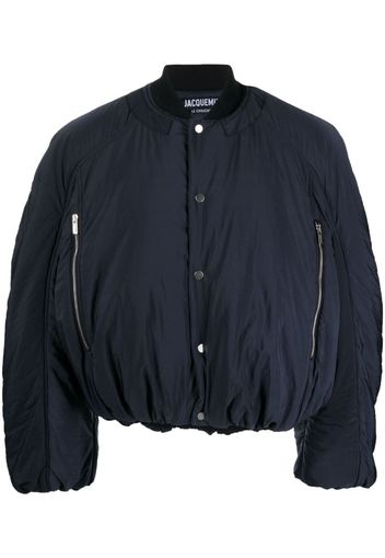 Jacquemus Croissant puffer bomber jacket - Blu