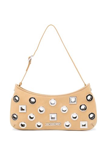 Jacquemus Le Bisou eyelet-embellished shoulder bag - Toni neutri