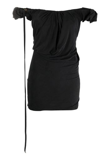 Jacquemus La Robe Ciceri draped minidress - Nero