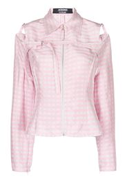 Jacquemus check pattern long sleeve shirt - Rosa