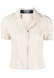 Jacquemus Tangelo zip-up cycling shirt - Toni neutri