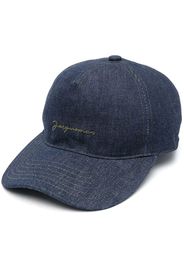 Jacquemus Cappello da baseball denim - Blu