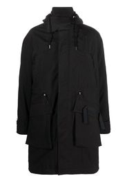 Jacquemus layered cotton-blend parka - Nero